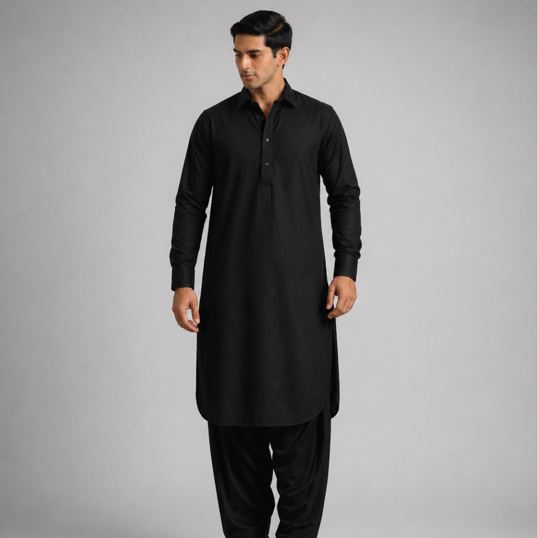 Black Kameez Shalwar