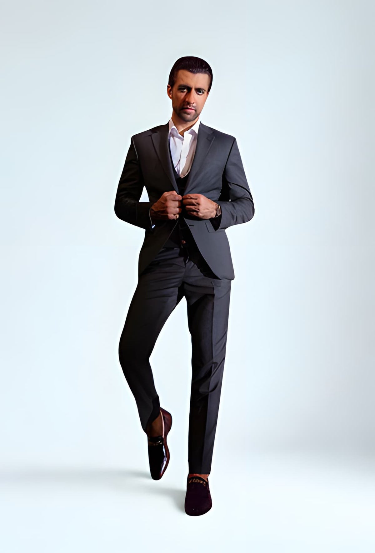 Giovanni Notch Lapel Suit - Wayward Grey