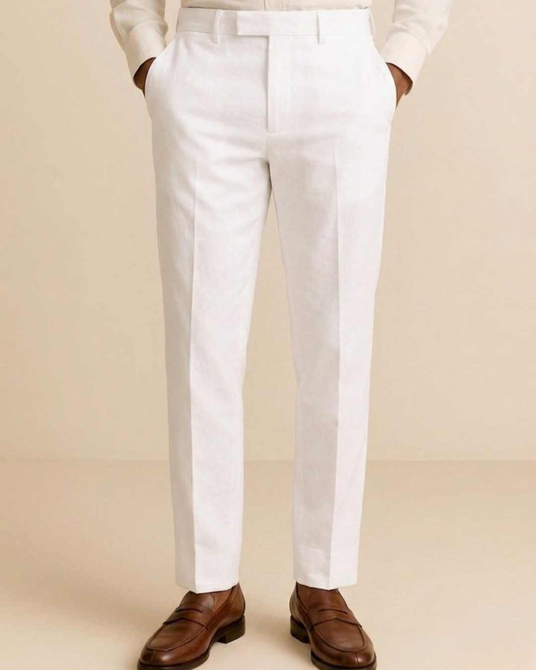 White Cotton Pants
