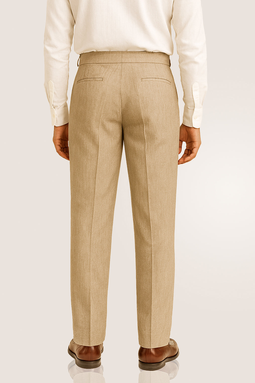 Beige Linen Pants