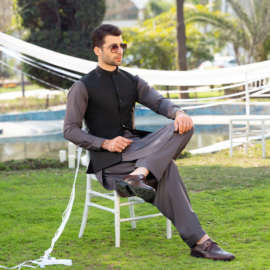 Slate Kameez Shalwar