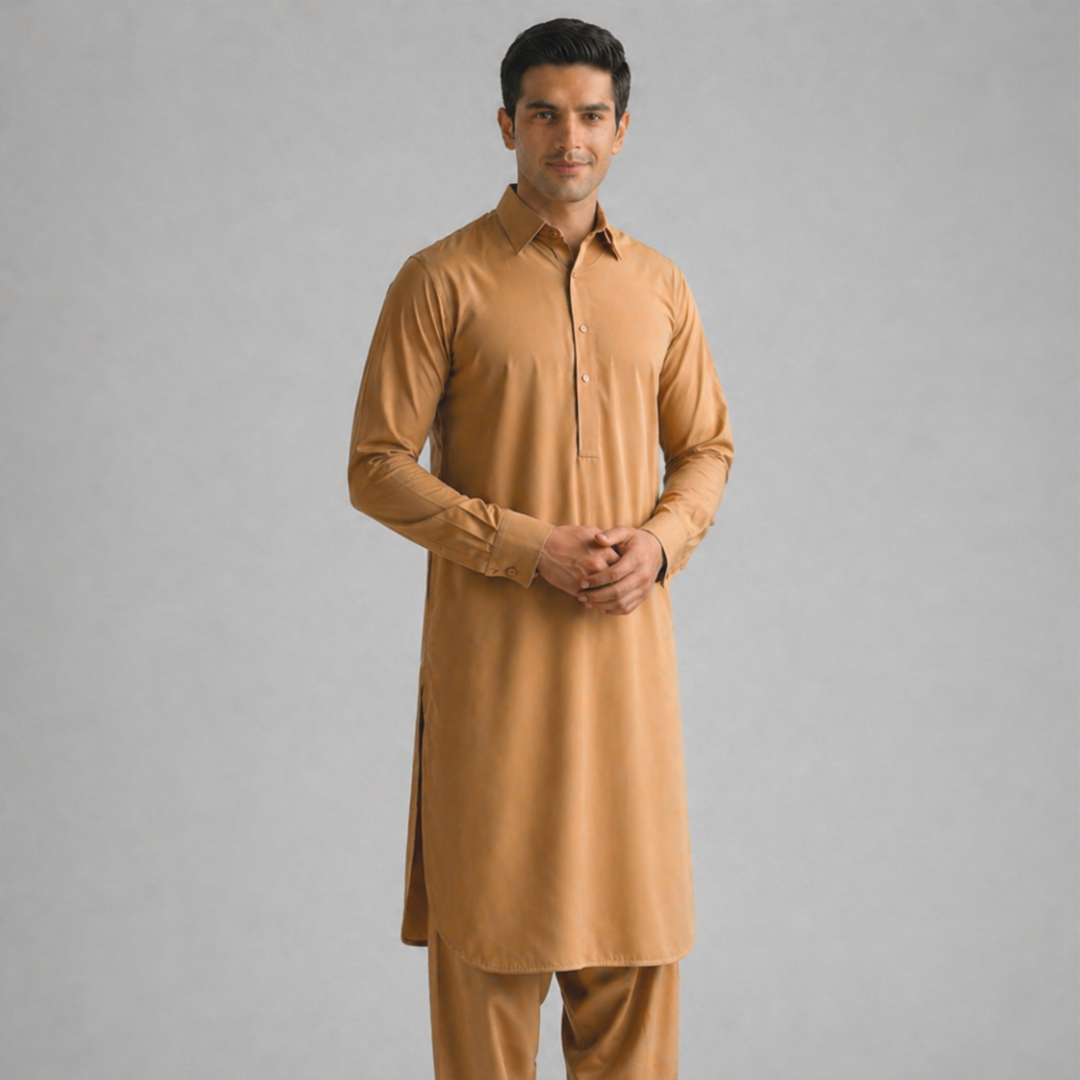 Camel Kameez Shalwar