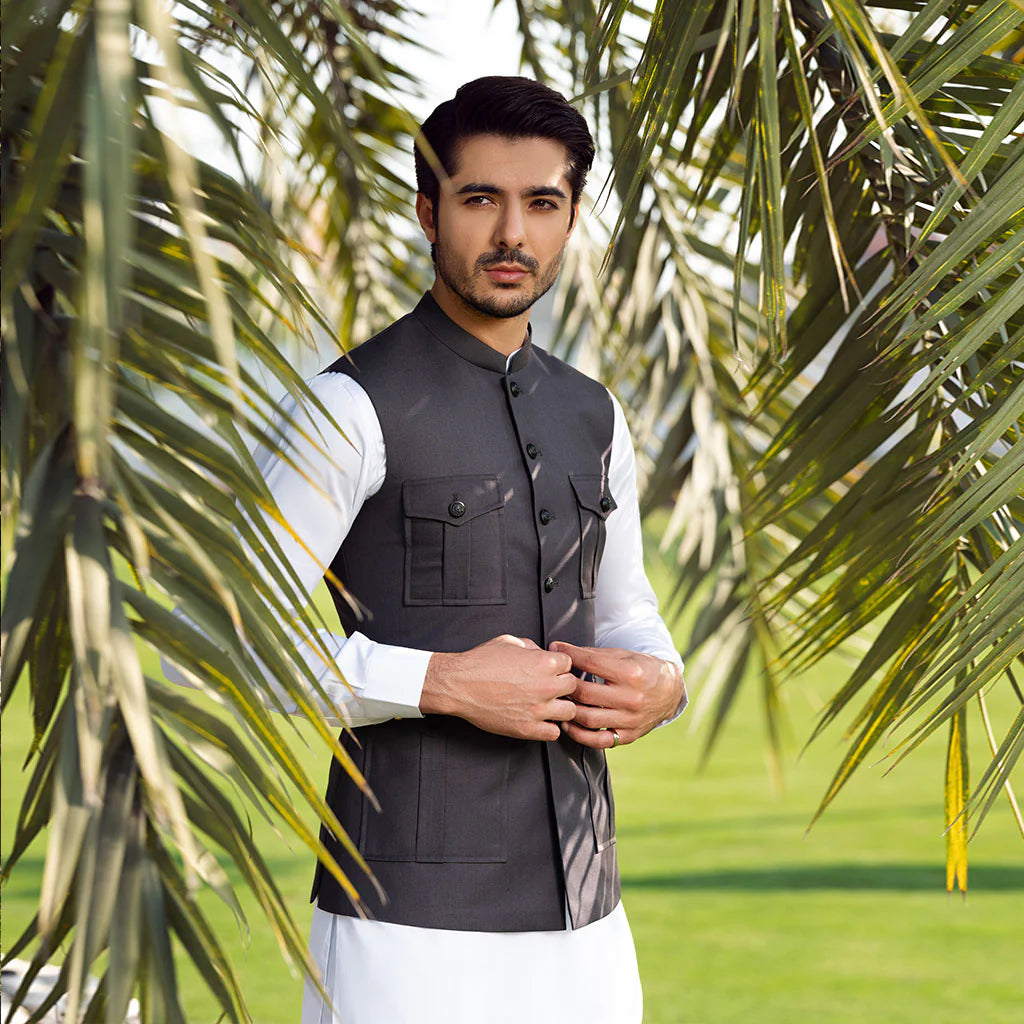 Pearl White Kameez Shalwar