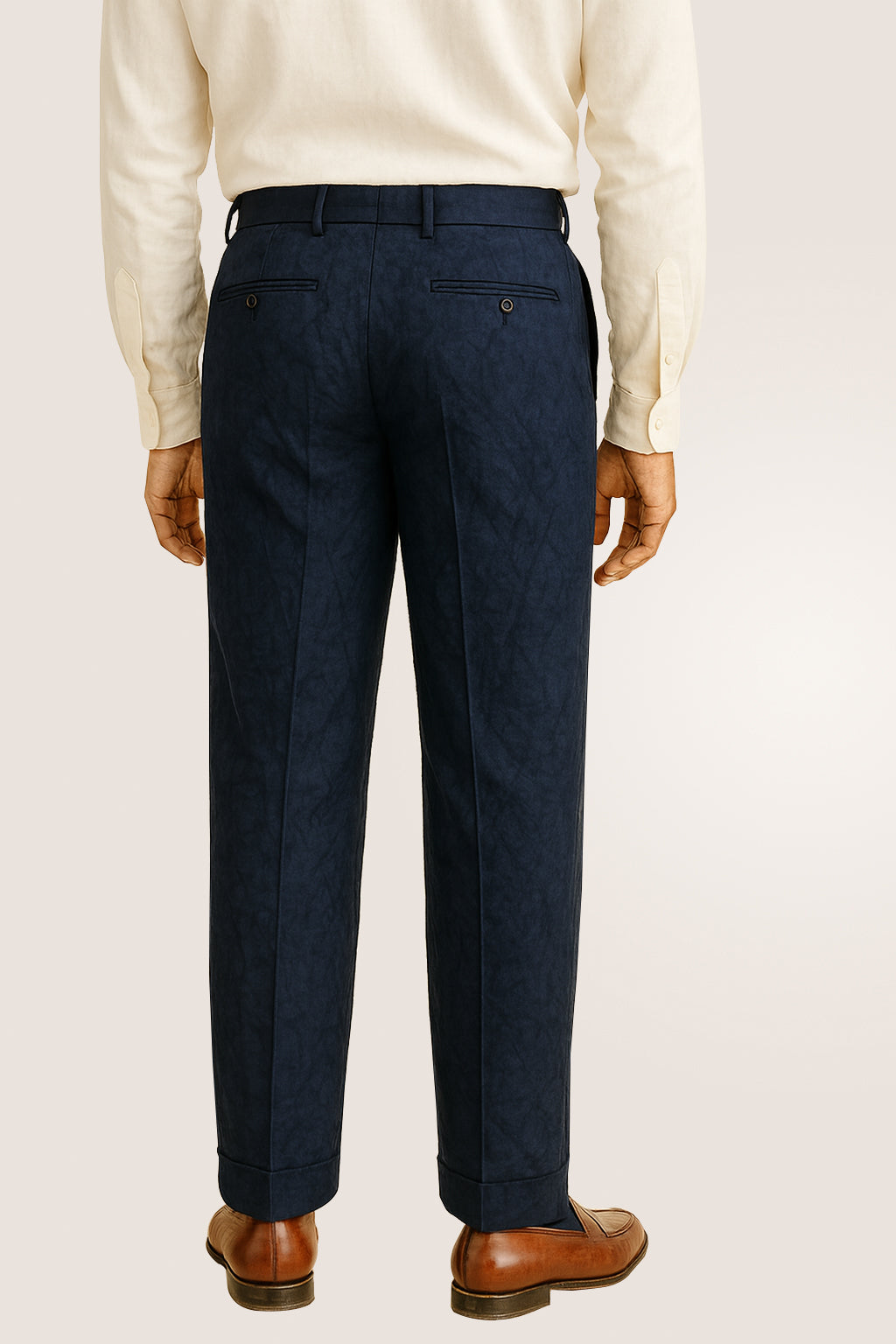 Navy Blue Linen Pants