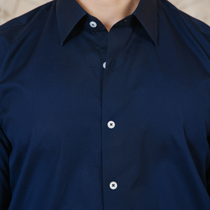 Navy Cotton Shirt