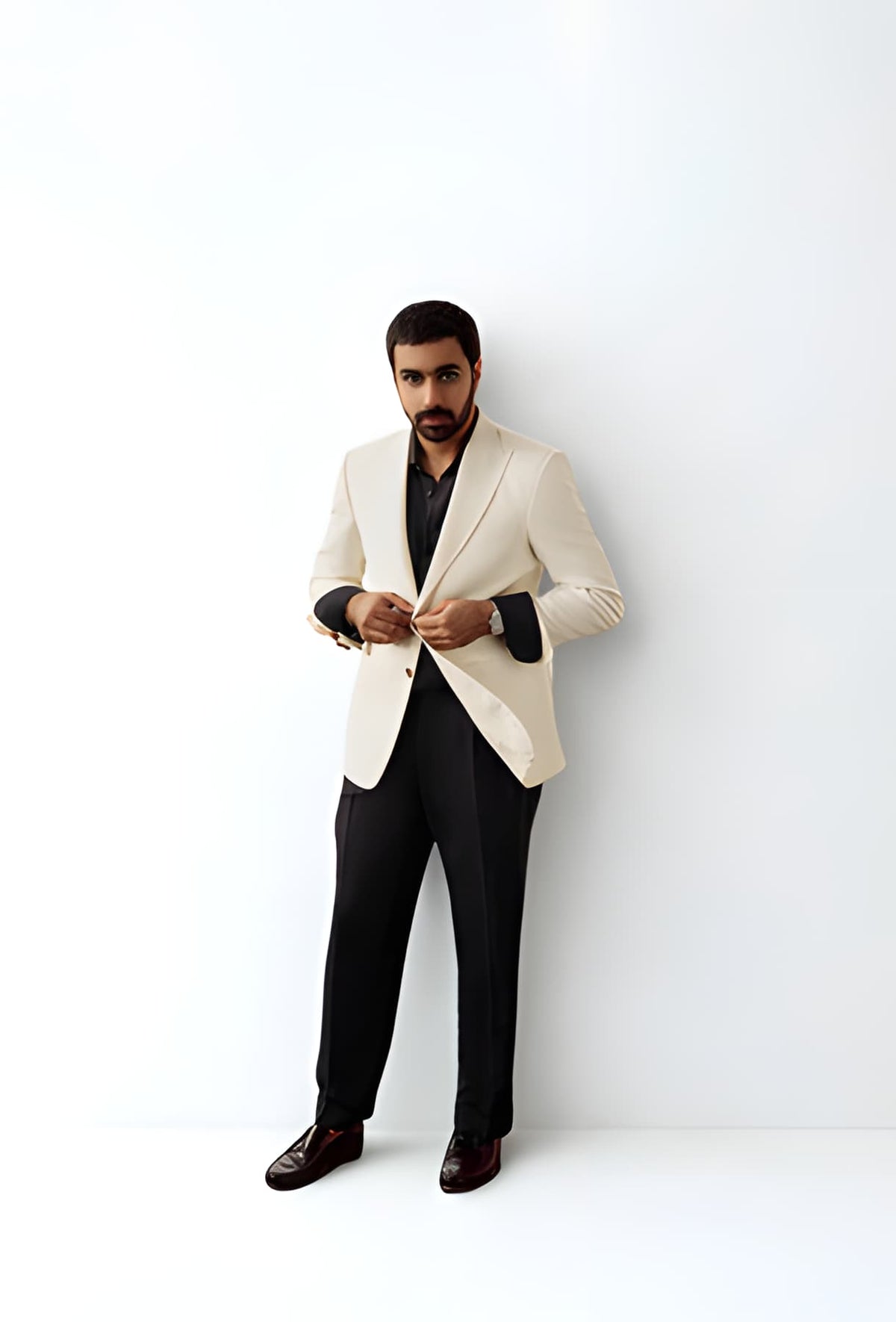 Frostline Offwhite Linen Blazer