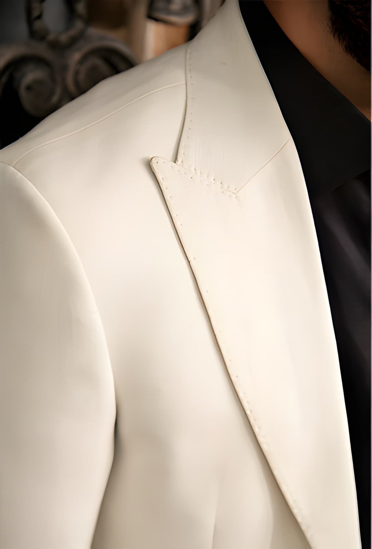 Frostline Offwhite Linen Blazer