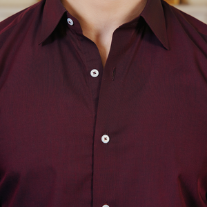 Maroon Cotton Shirt