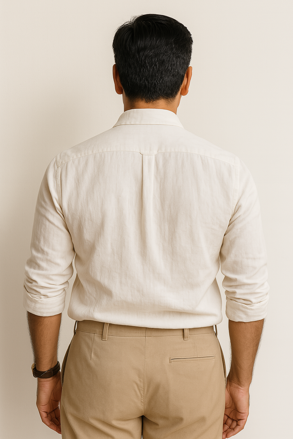 WHITE LINEN SHIRT