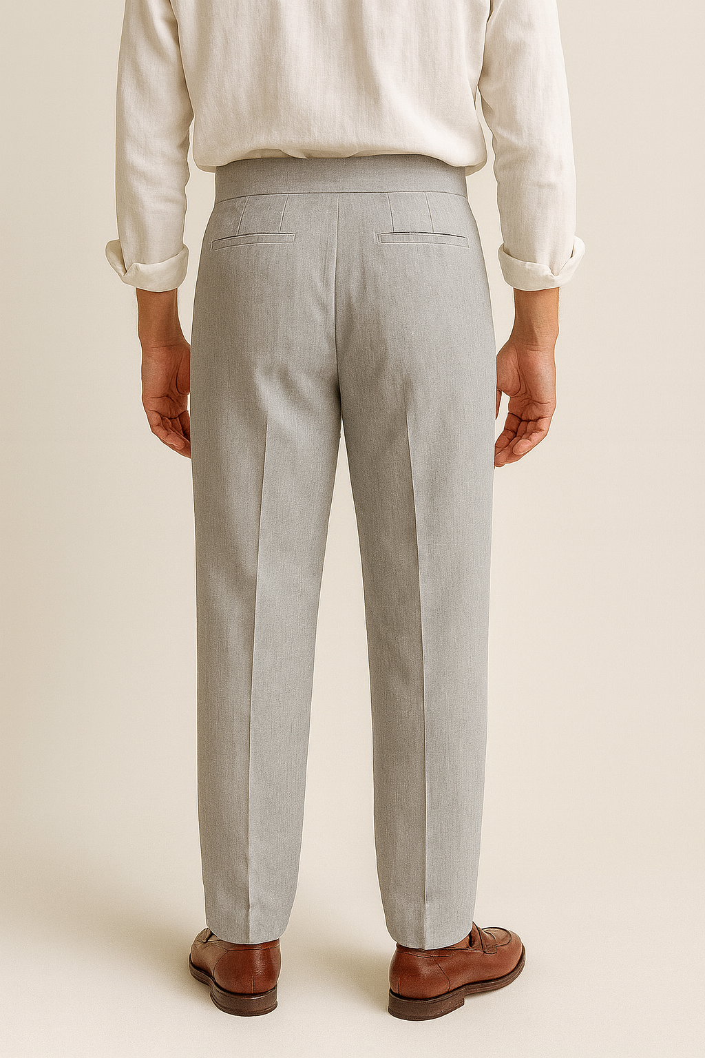 Grey Cotton Pants