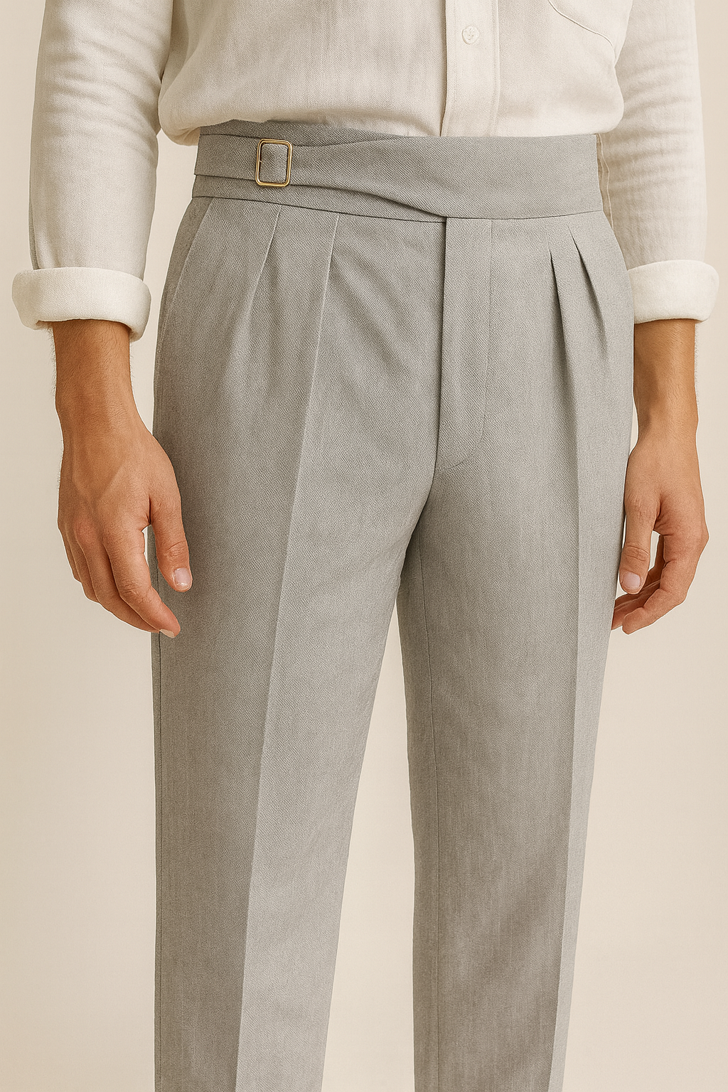 Grey Cotton Pants