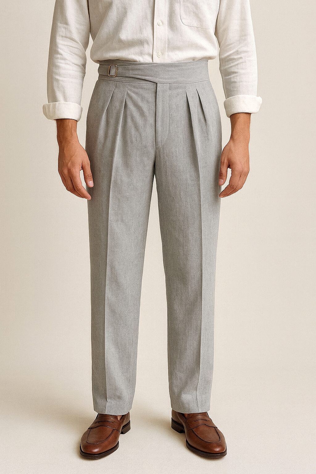 Grey Cotton Pants