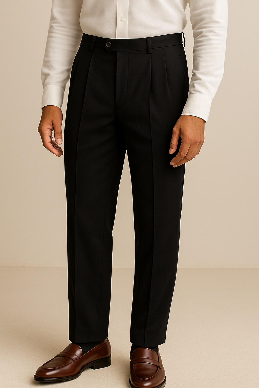Black Cotton Pants