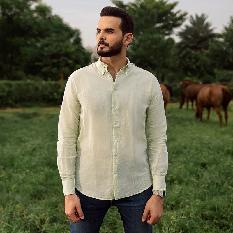 Sage Essence Linen Shirt