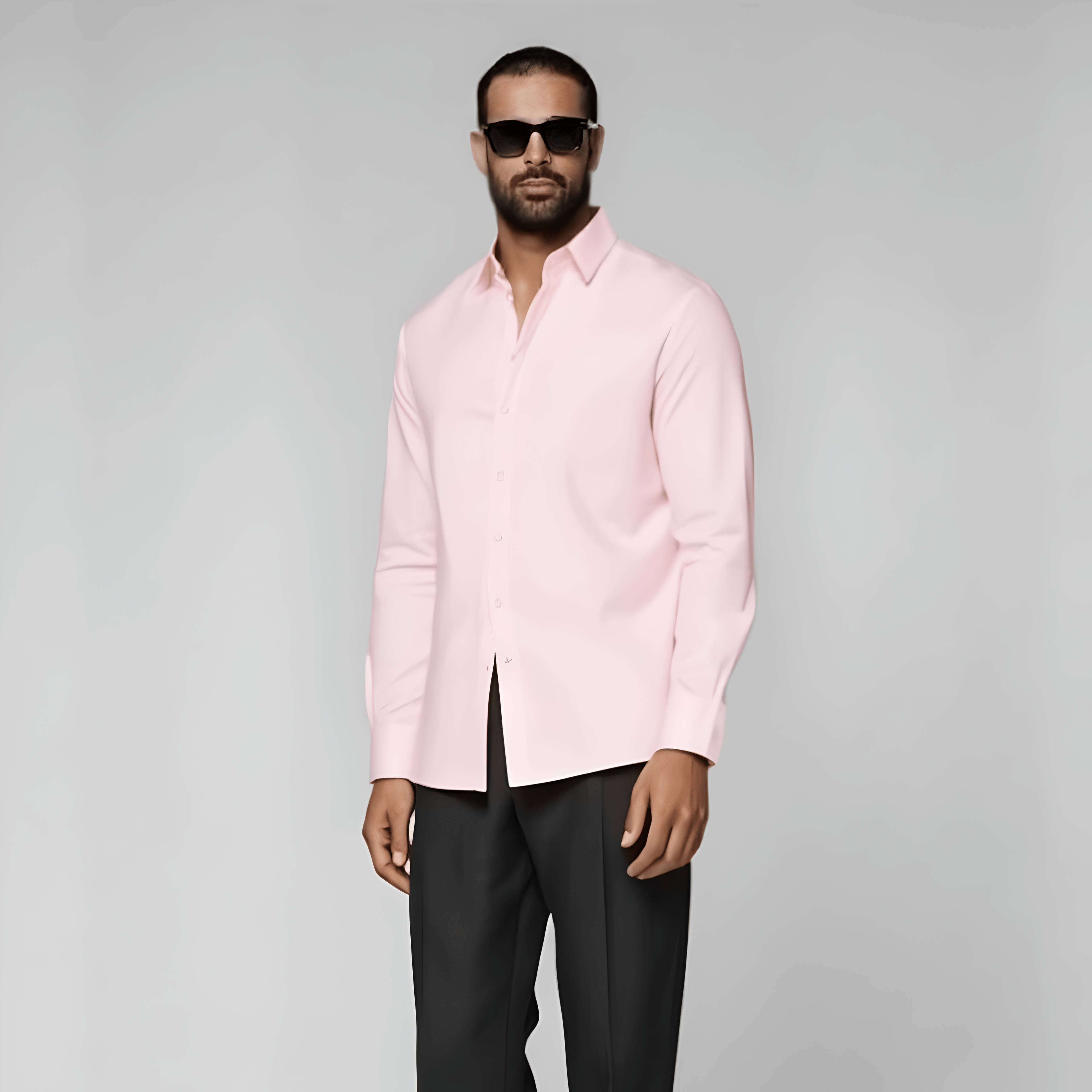 Pink Cotton Flannel Shirt