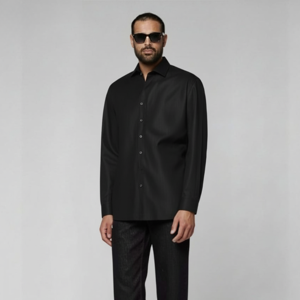 Black Linen Shirt