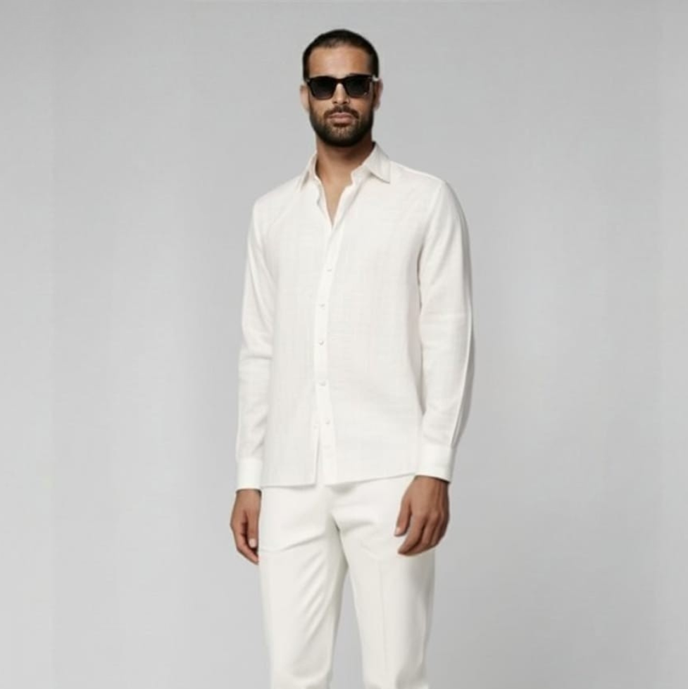 Off White Linen Shirt