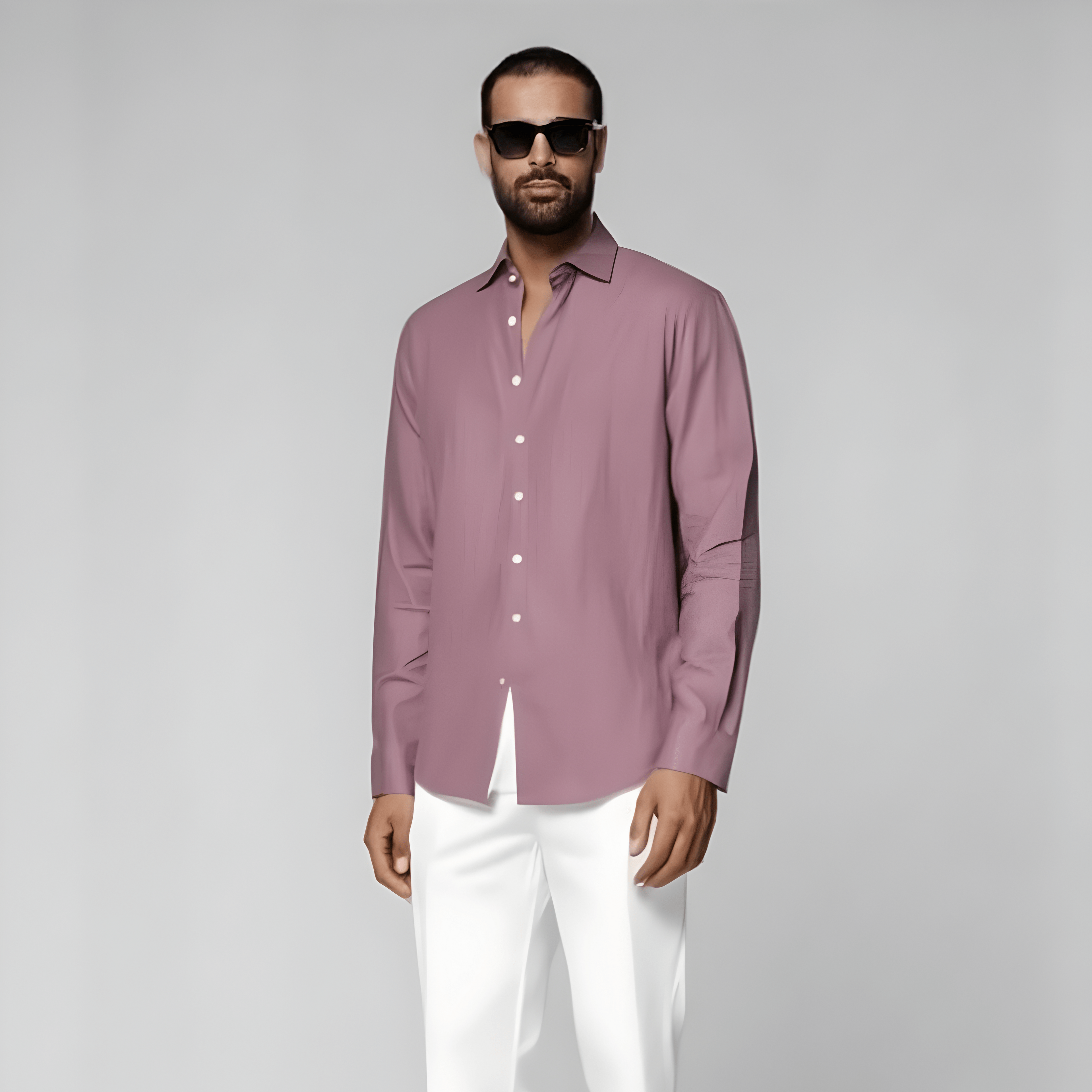 Purple Linen Shirt