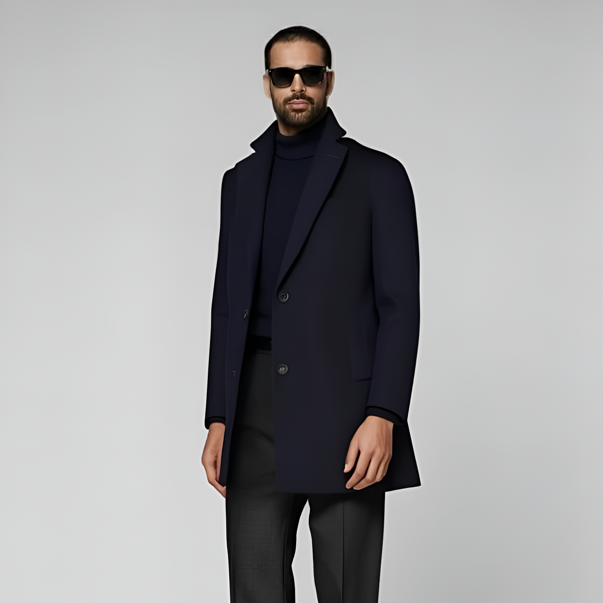 Navy Overcoat