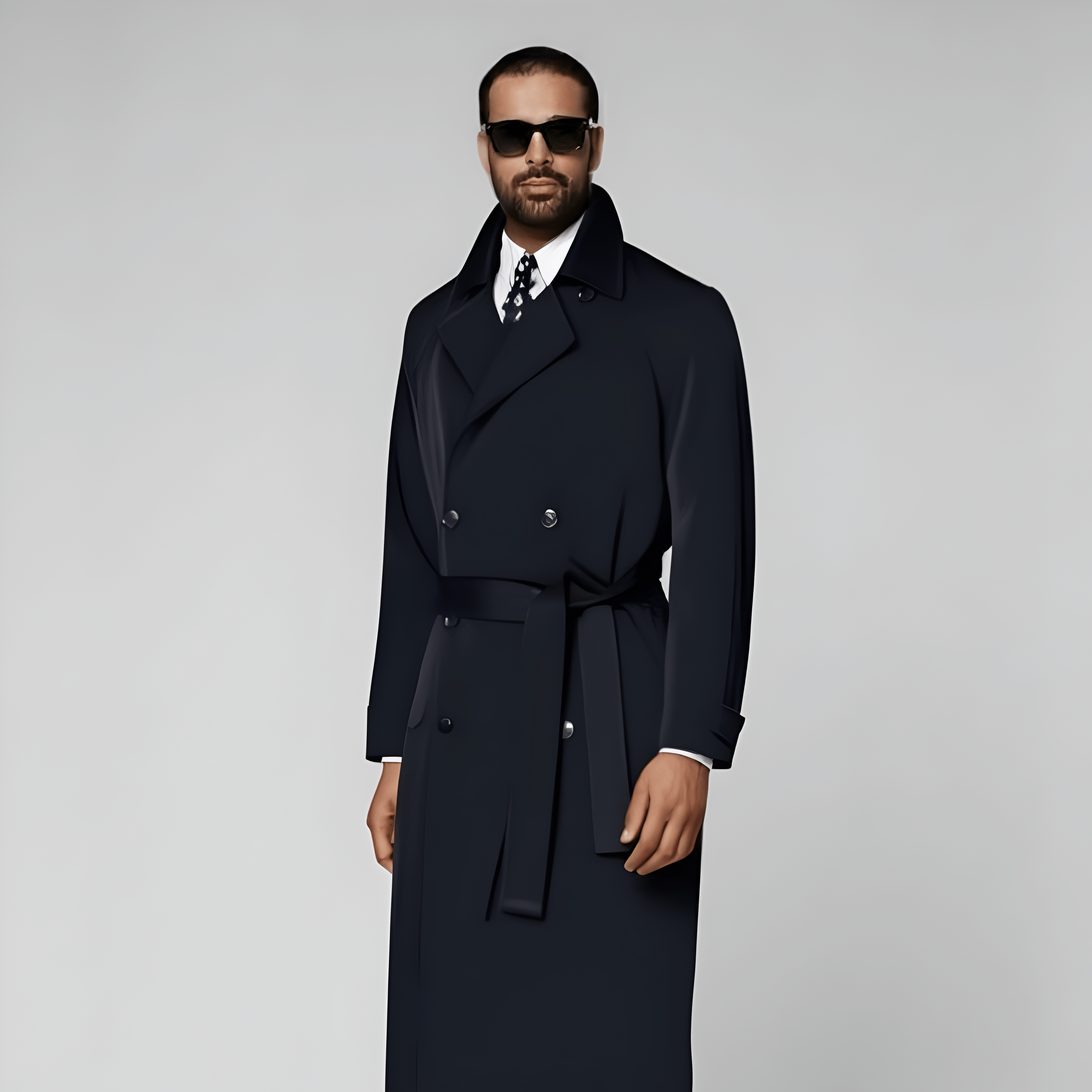Navy Trench Coat