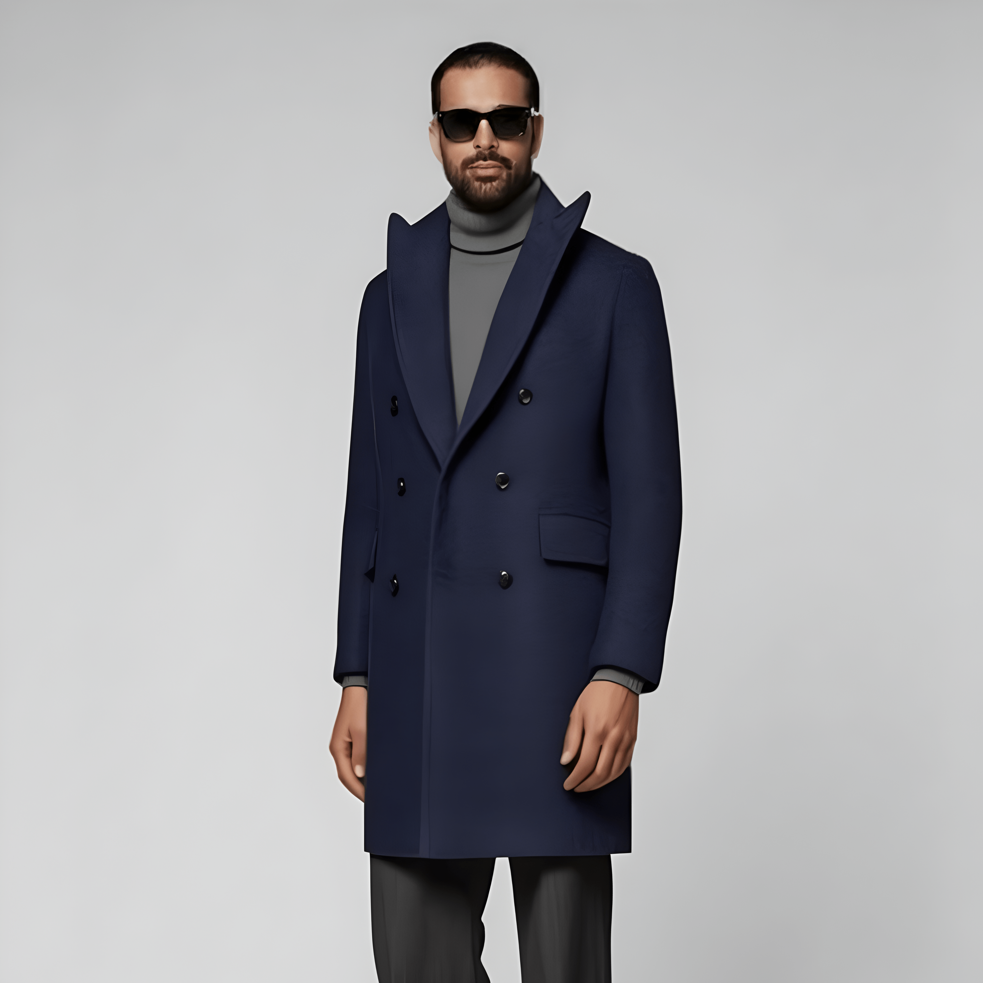 Navy Overcoat