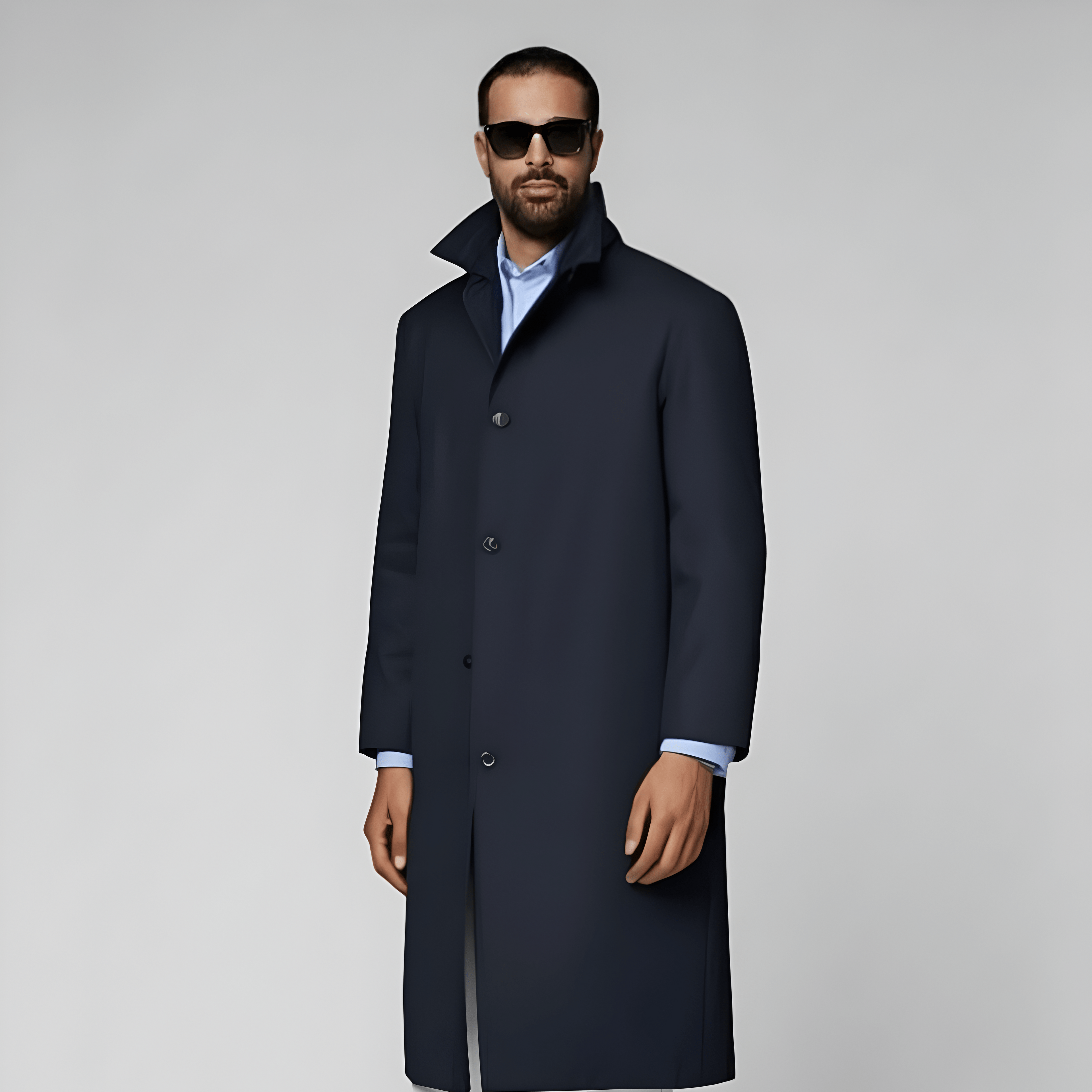 Navy Overcoat