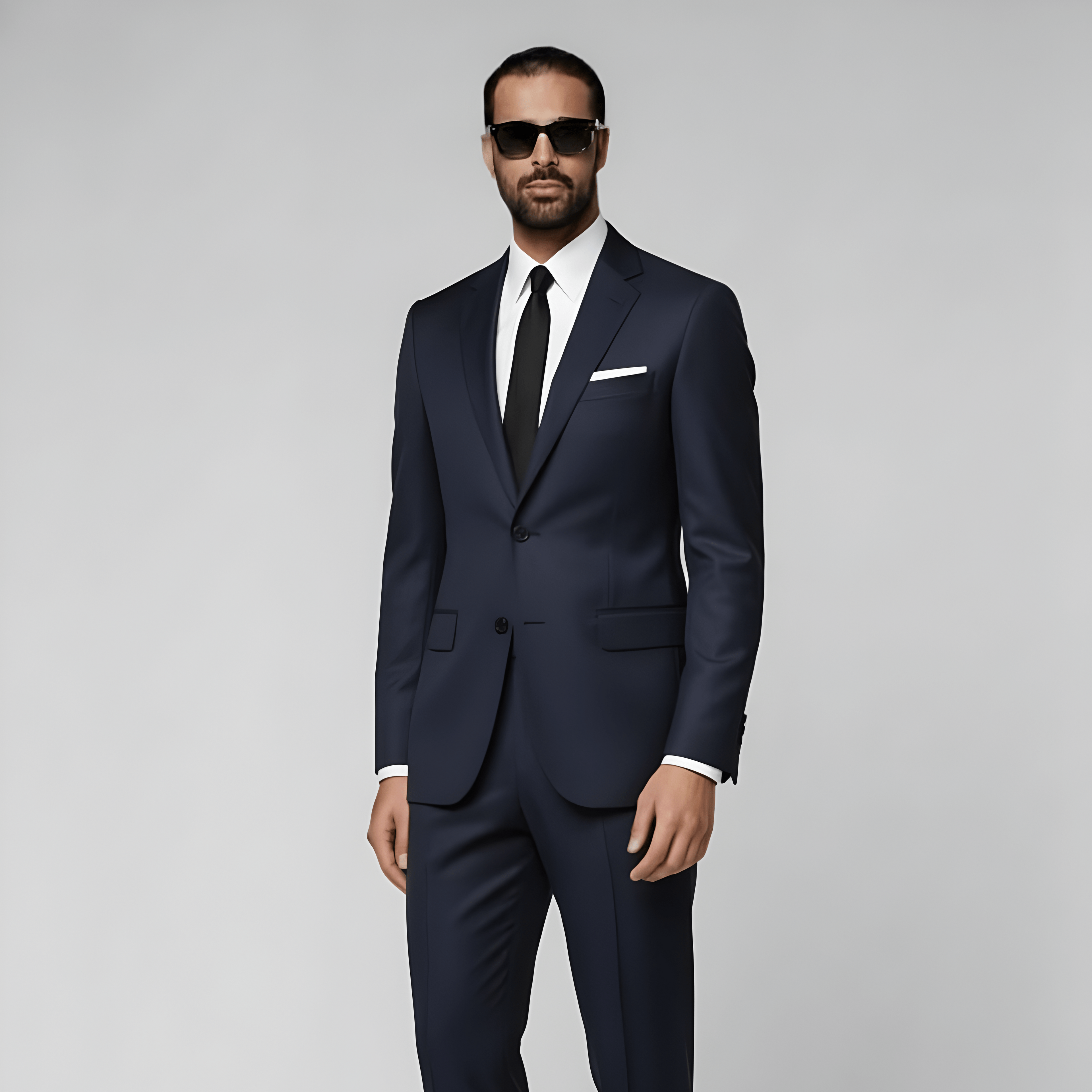 Navy Perennial Tailored Fit Havana Suit
