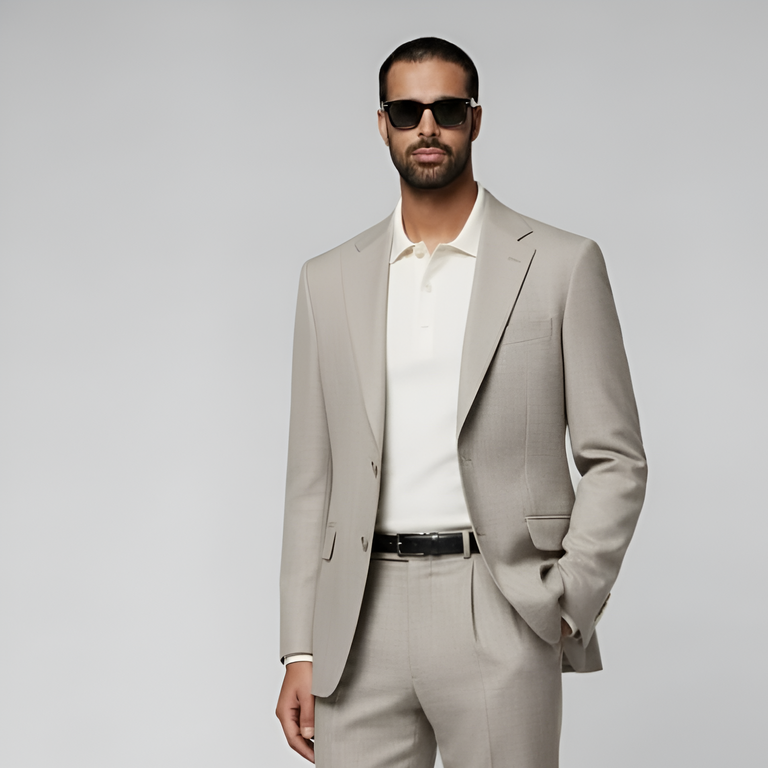 Light Brown Perennial Tailored Fit Havana Suit