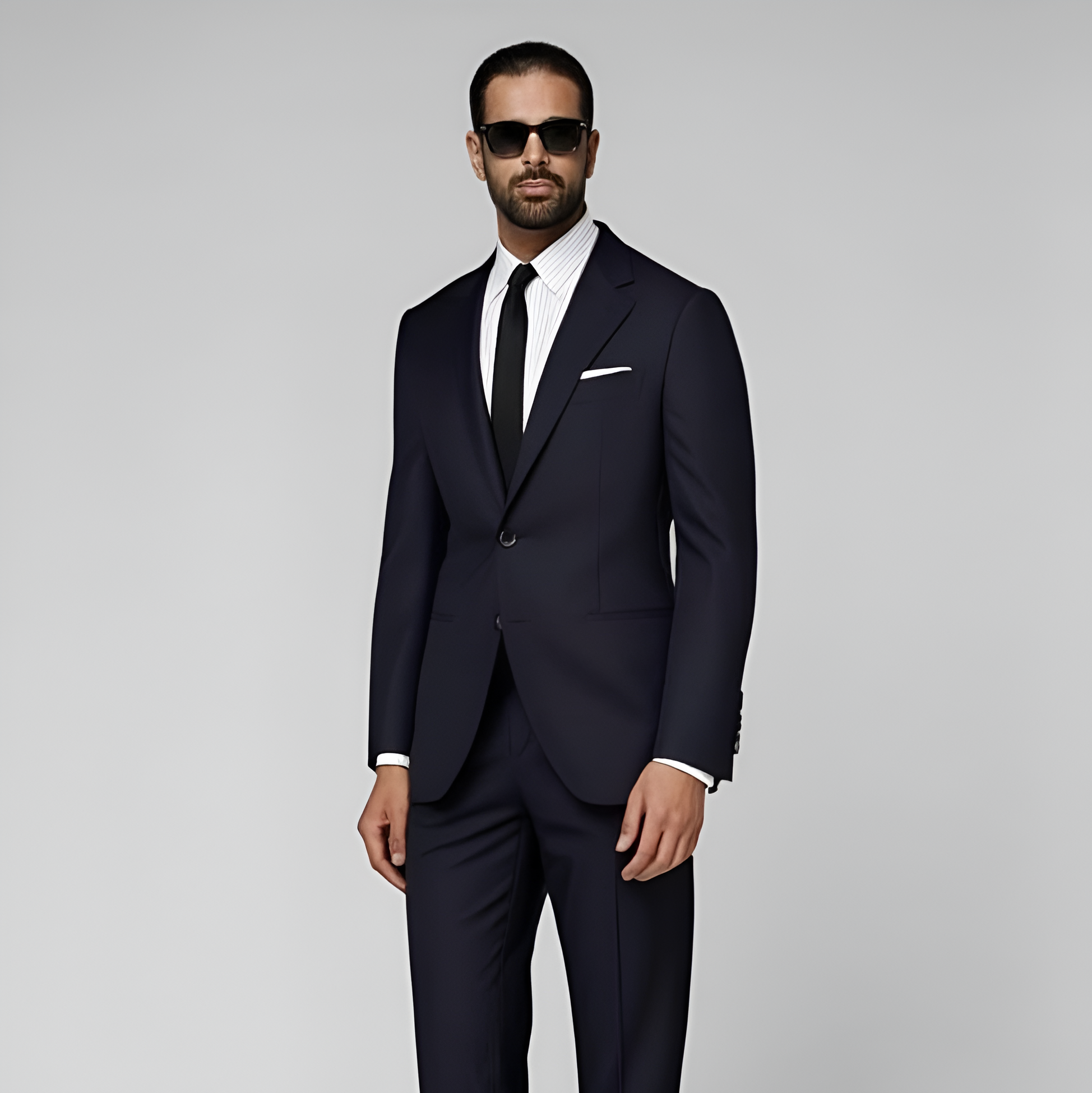 Navy Tailored Fit Havana Suit