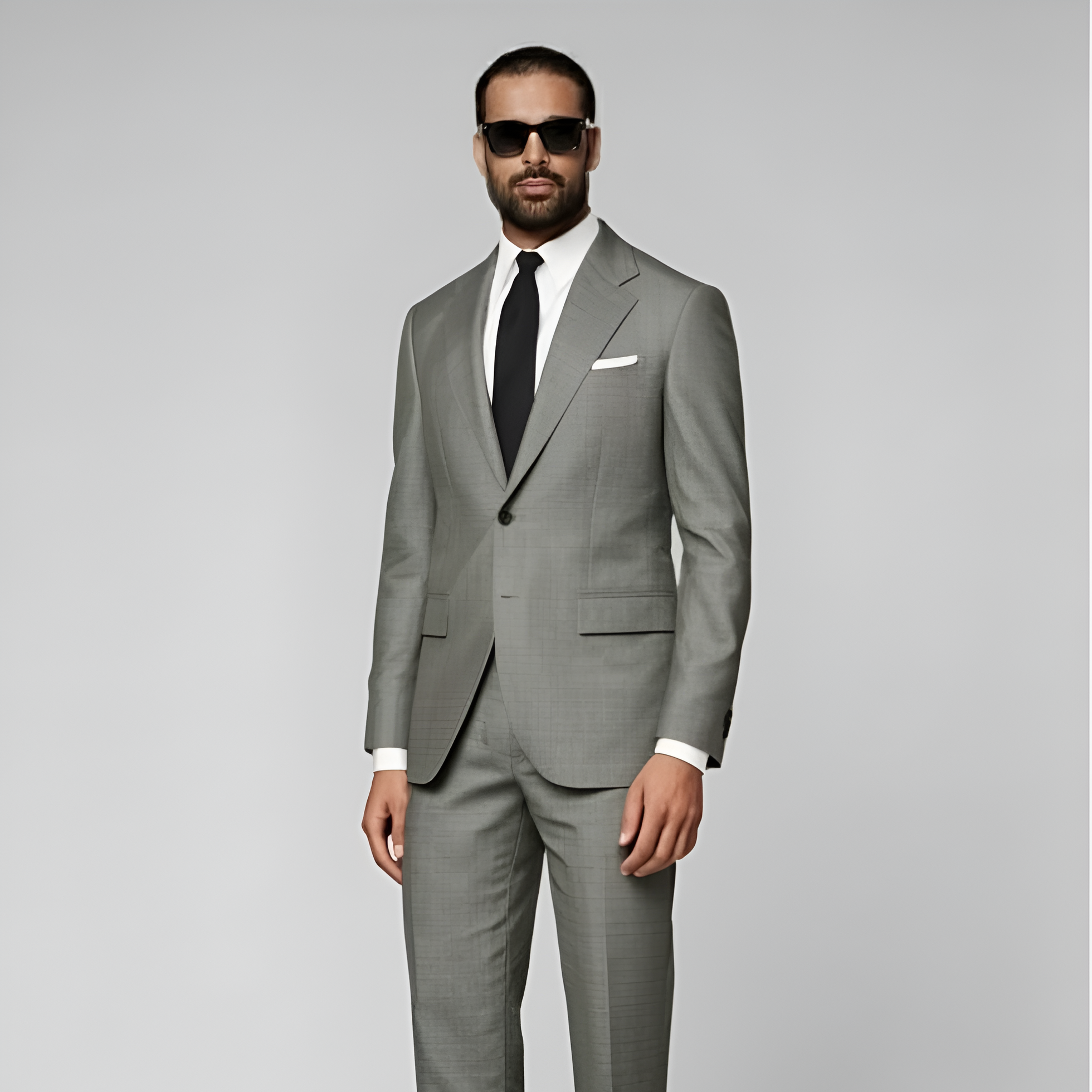 Mid Green Tailored Fit Havana Suit