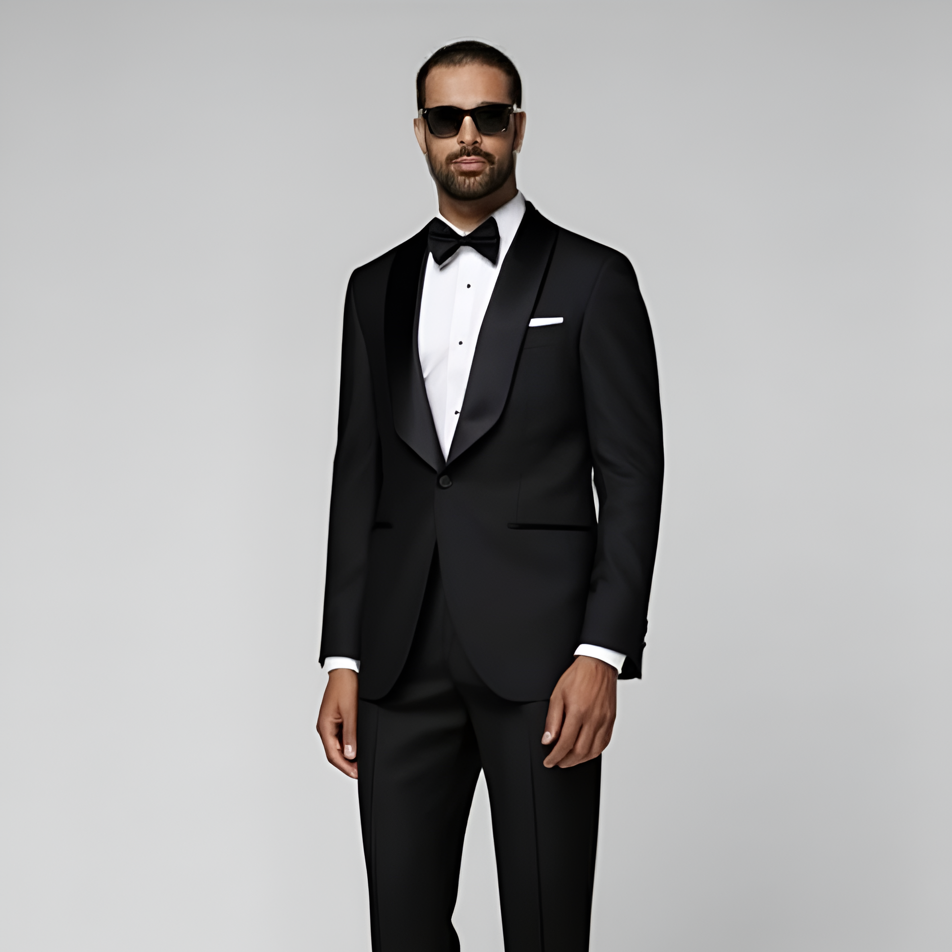 Black Tailored Fit Havana Tuxedo