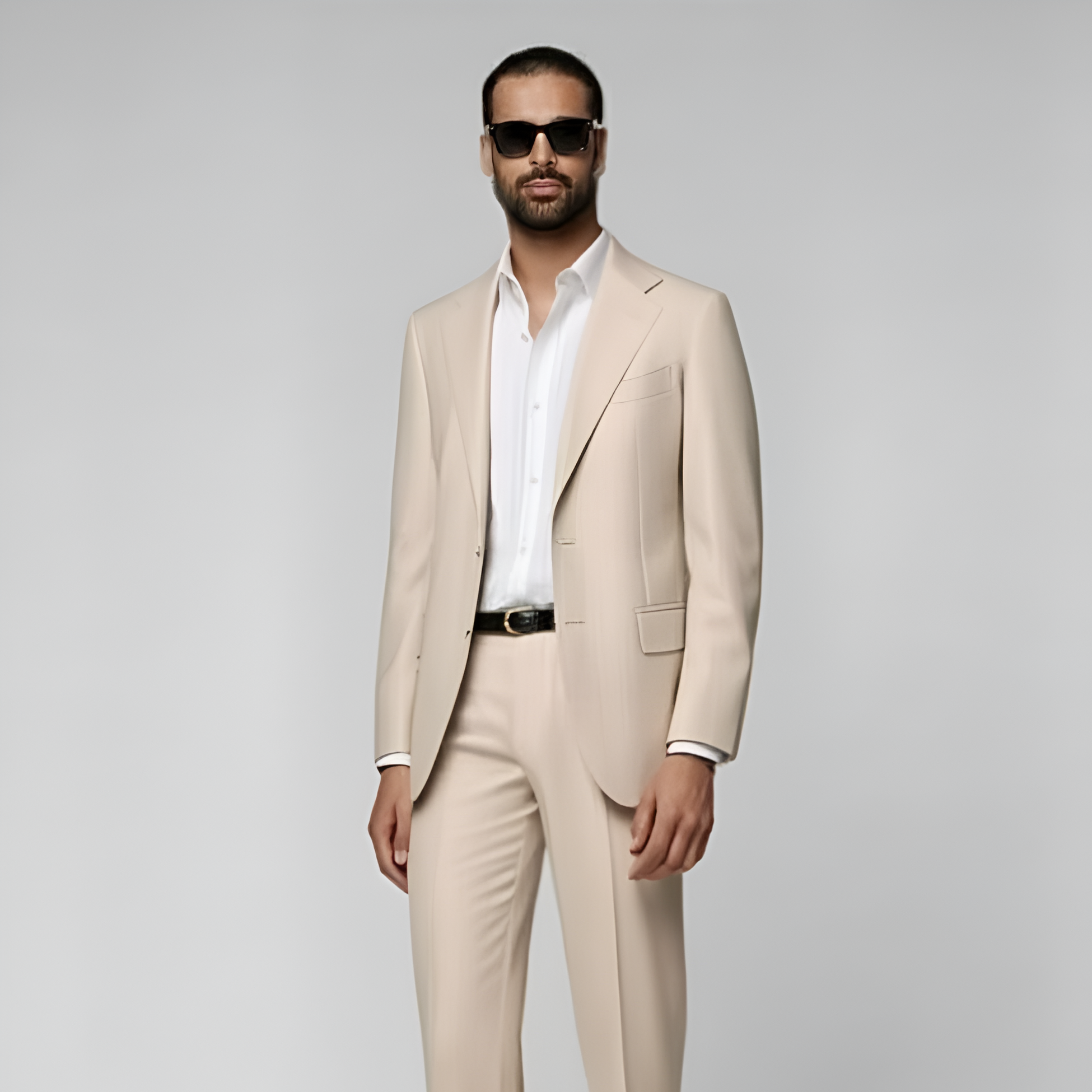 Sand Tailored Fit Havana Suit