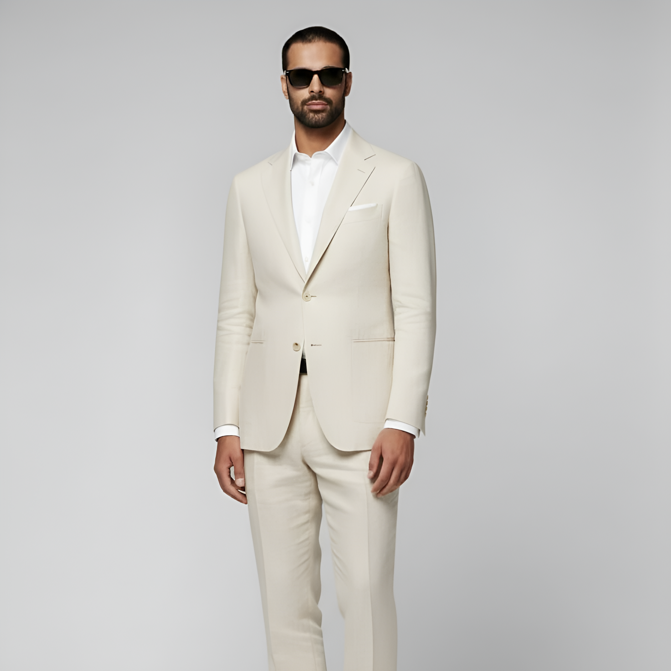 Sand Tailored Fit Havana Suit