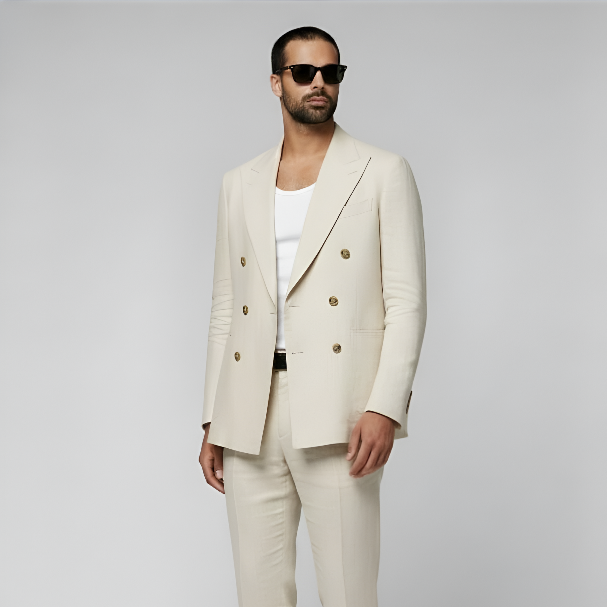 Sand Tailored Fit Havana Suit