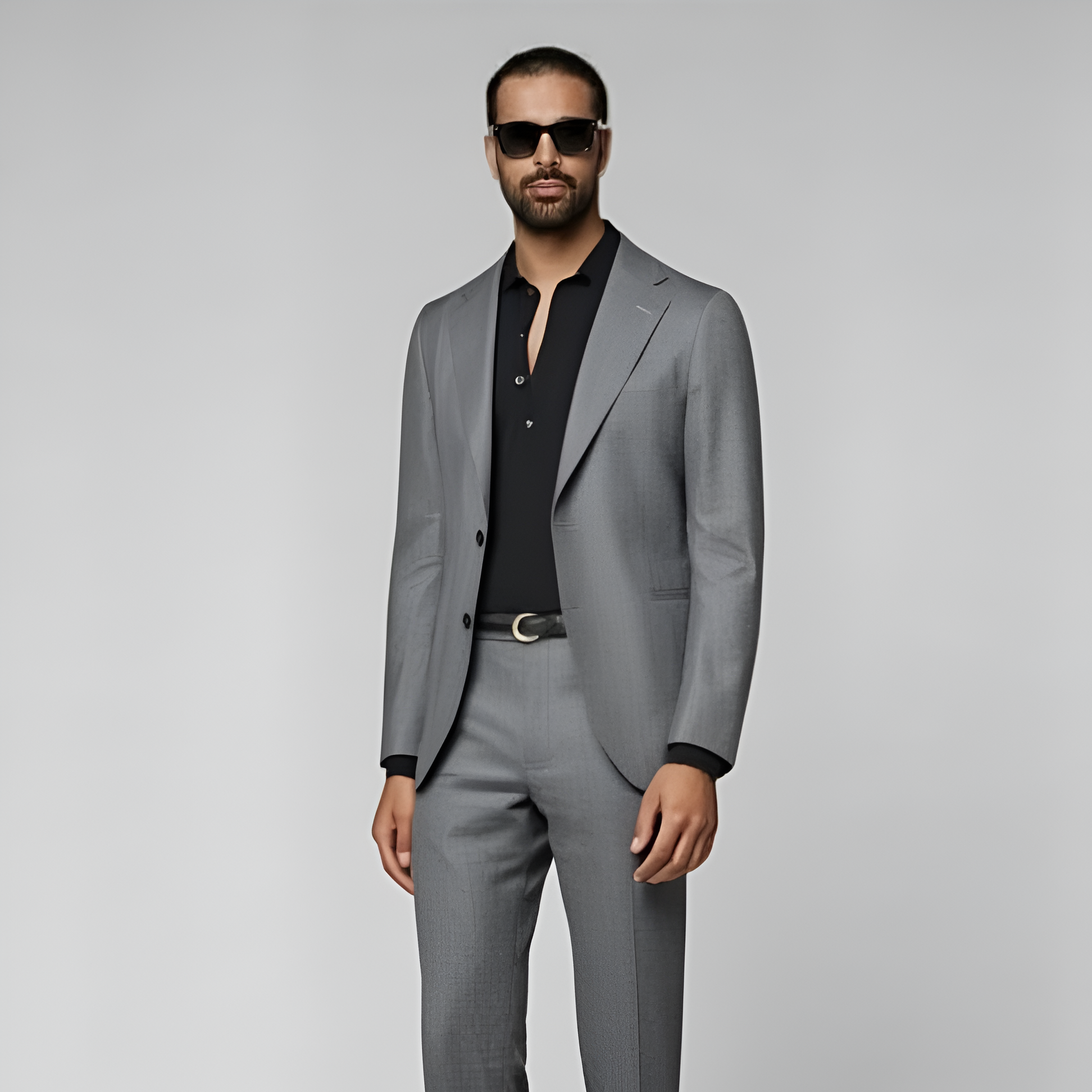 Mid Grey Tailored Fit Havana Suit
