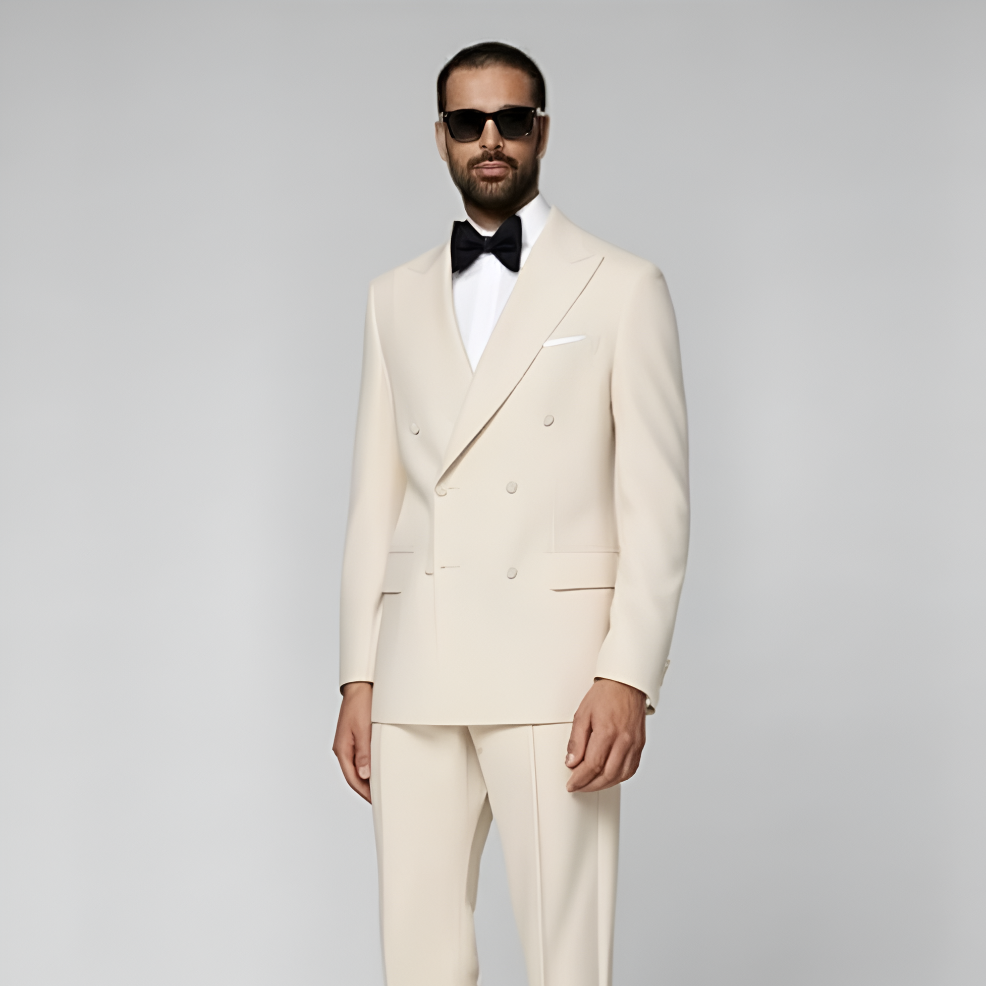 Off White Tailored Fit Milano Tuxedo