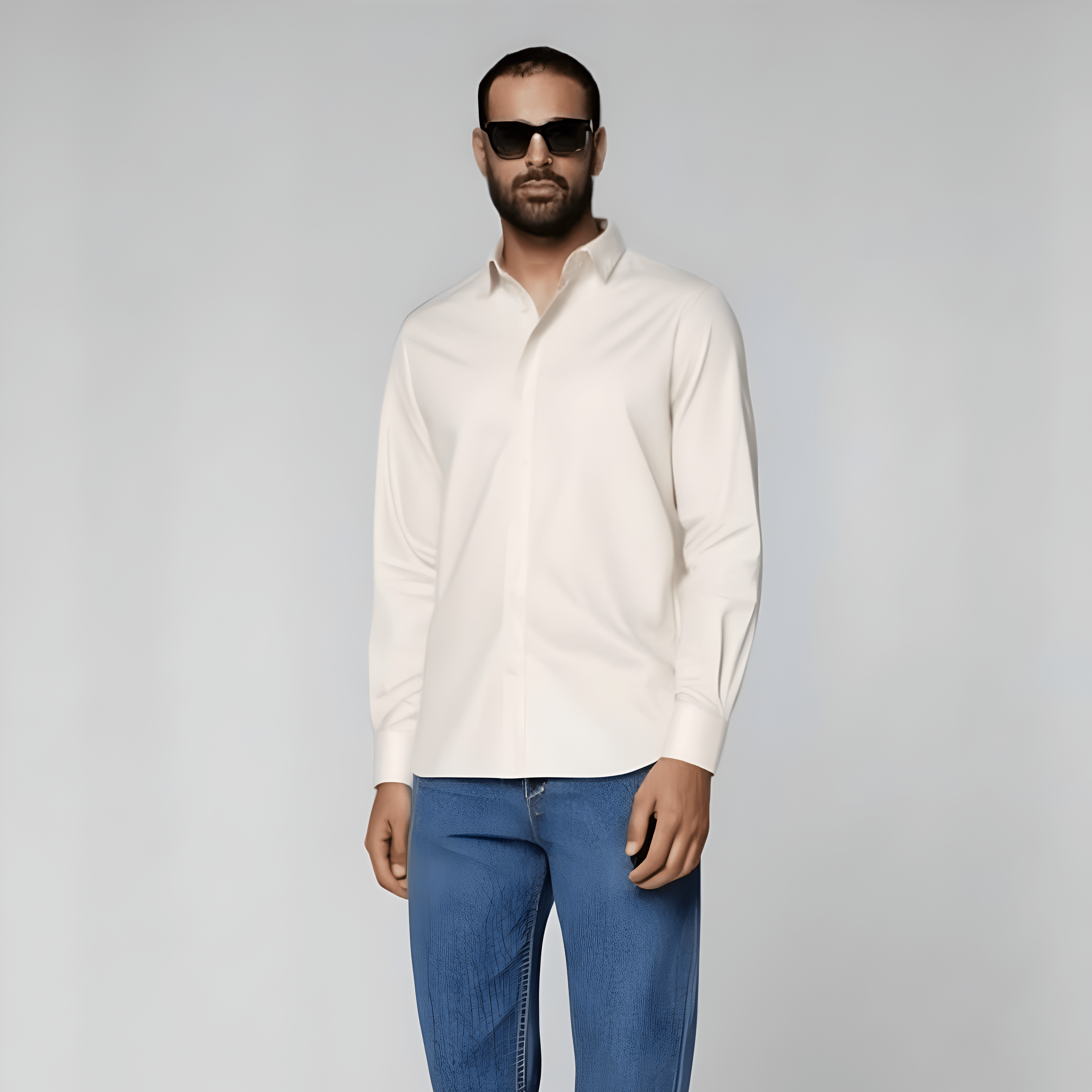 Sand Cotton Flannel Shirt