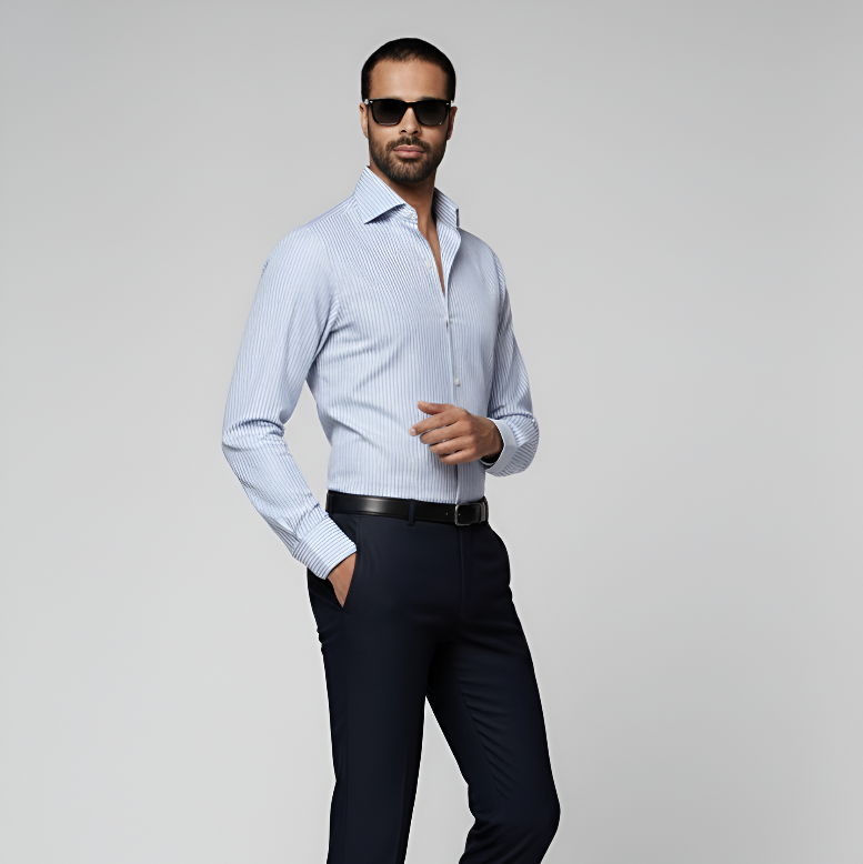 Light Blue Classic Collar Shirt