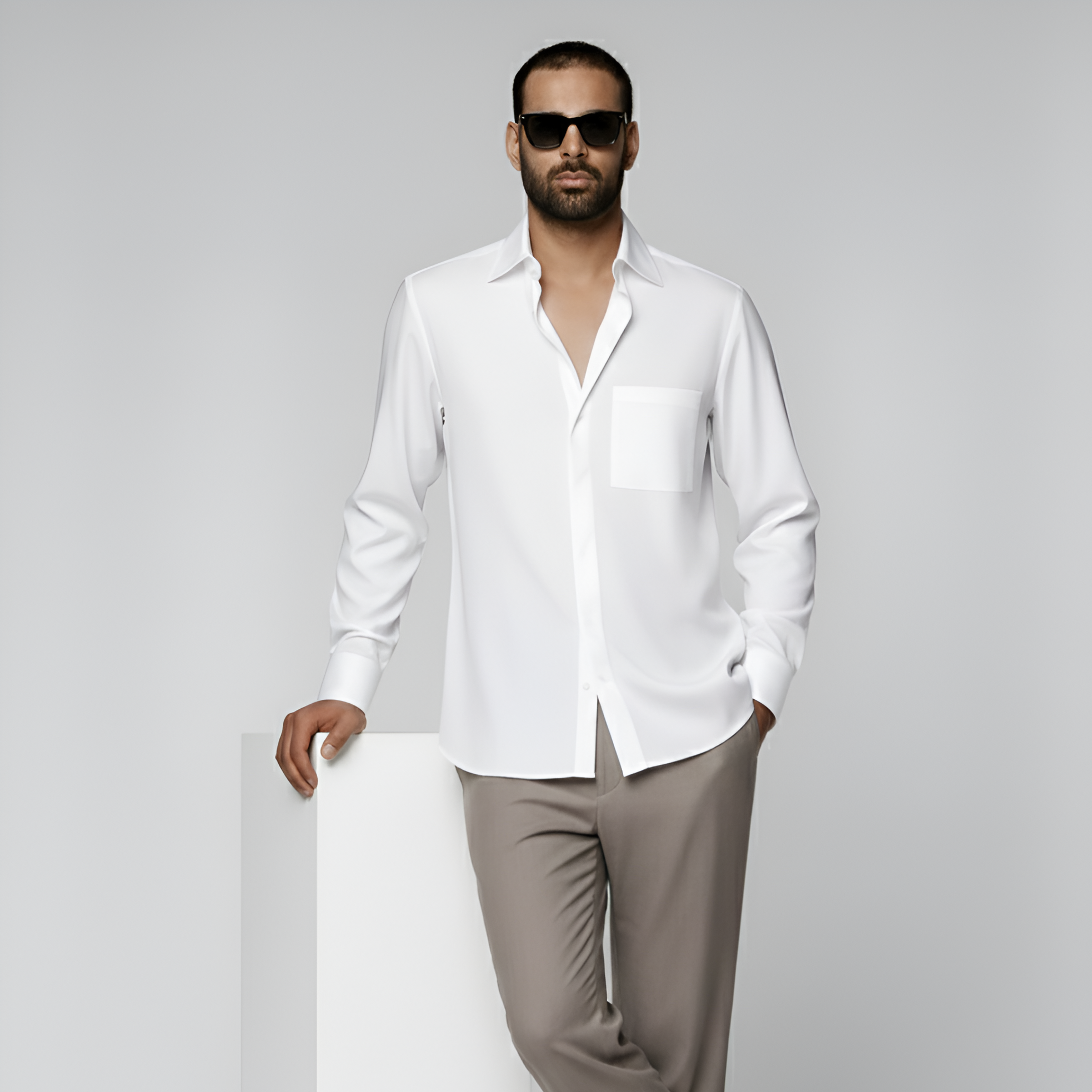 White Lyocell Shirt