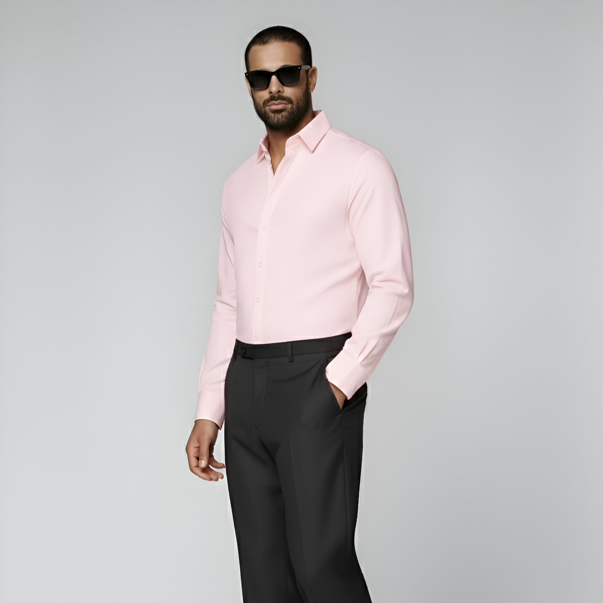 Pink Cotton Flannel Shirt