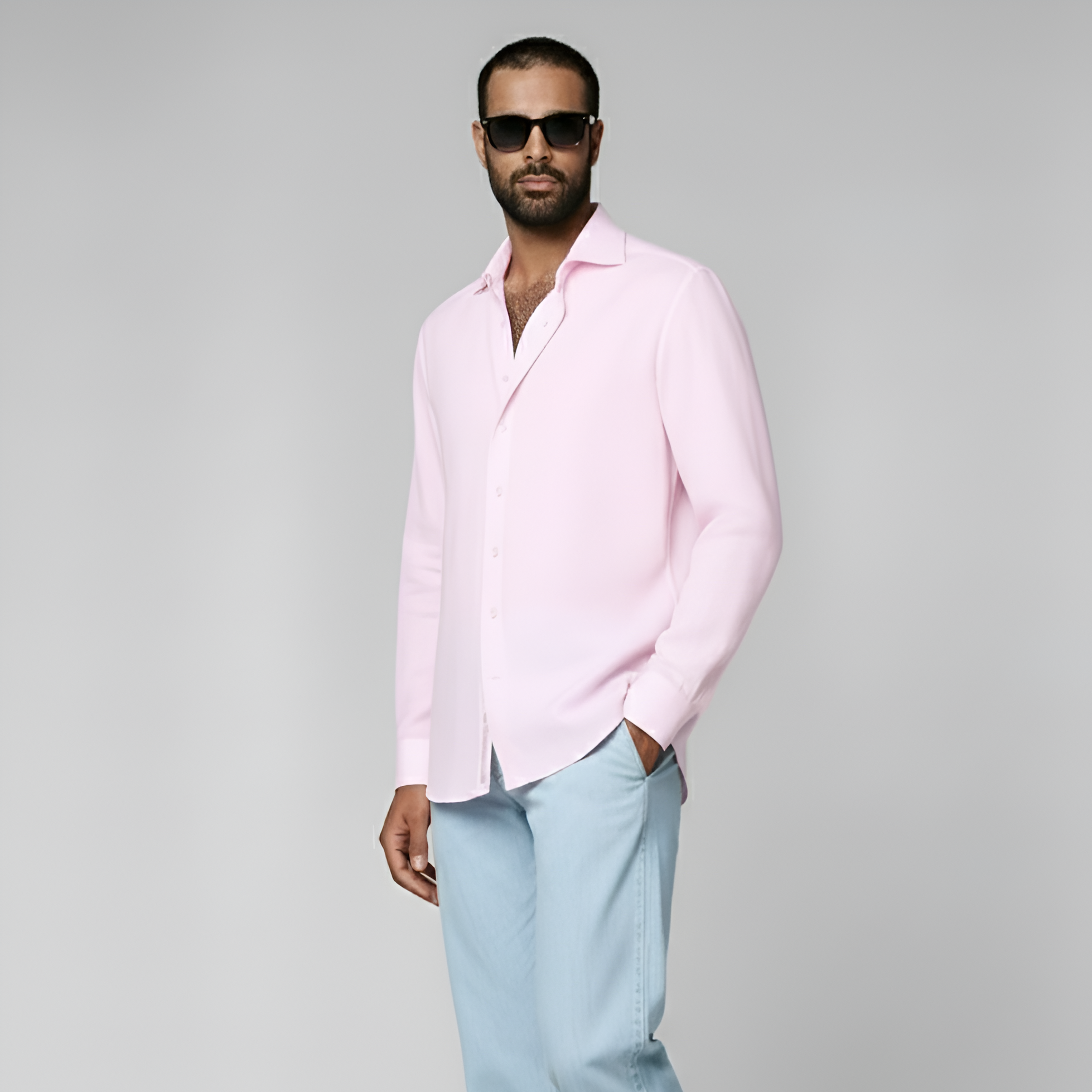 Pink Linen Shirt