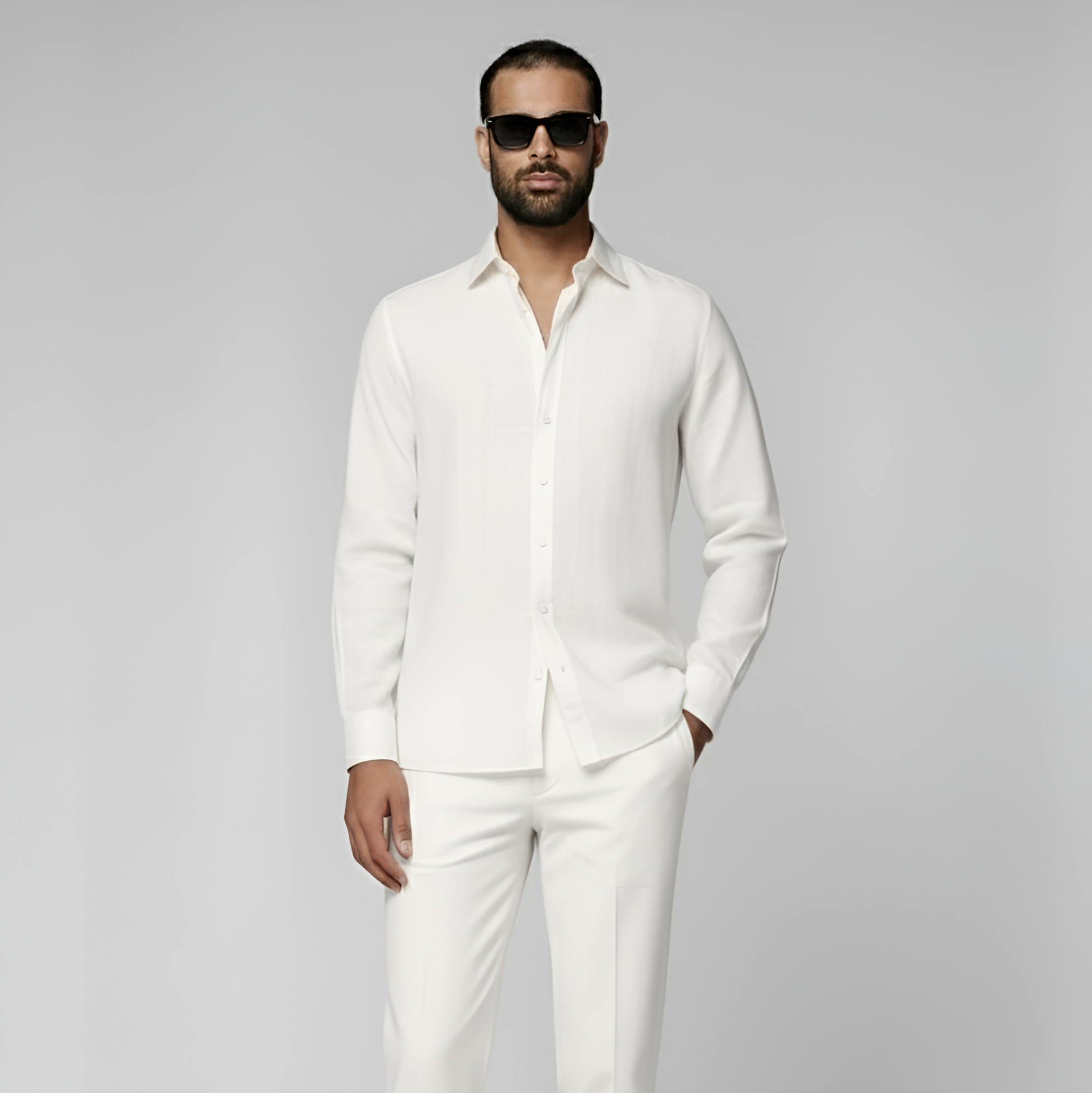 Off White Linen Shirt