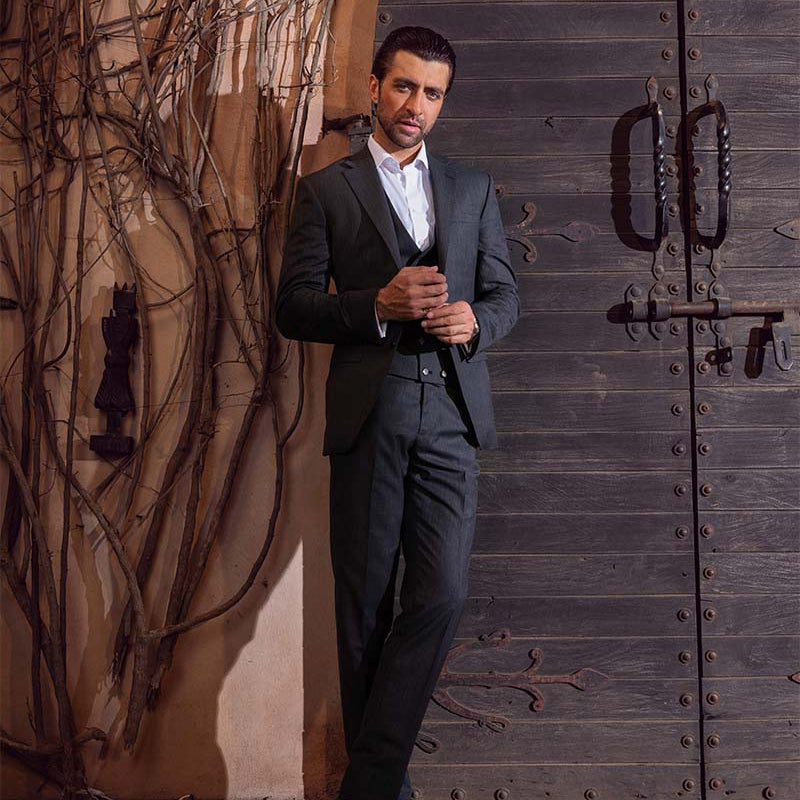 Giovanni Notch Lapel Wayward Dark Grey Suit