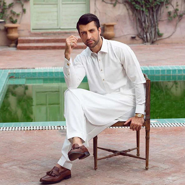 Safed Kameez Shalwar